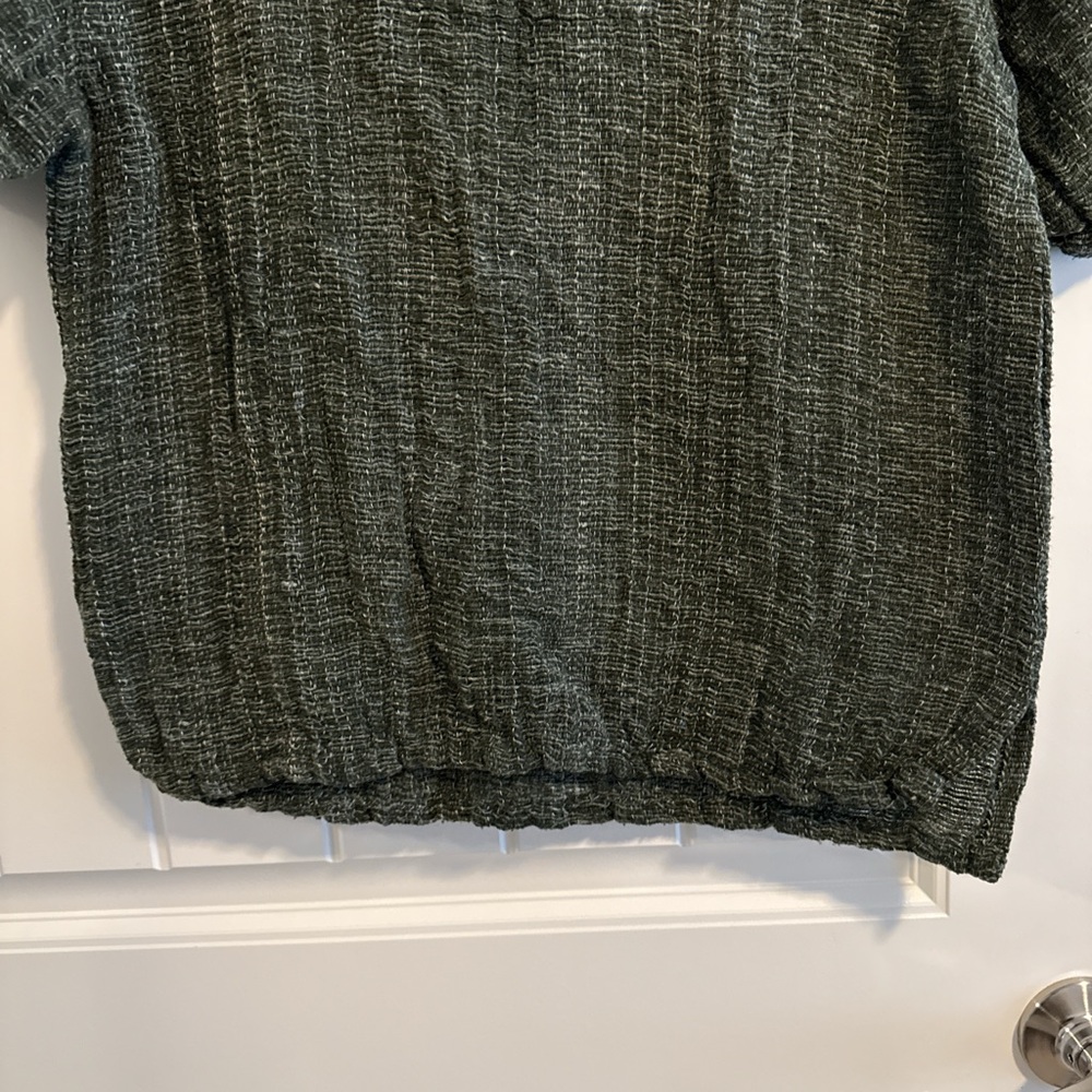 Women’s Green Cotton Shirt from Thailand - Picture 6 of 7